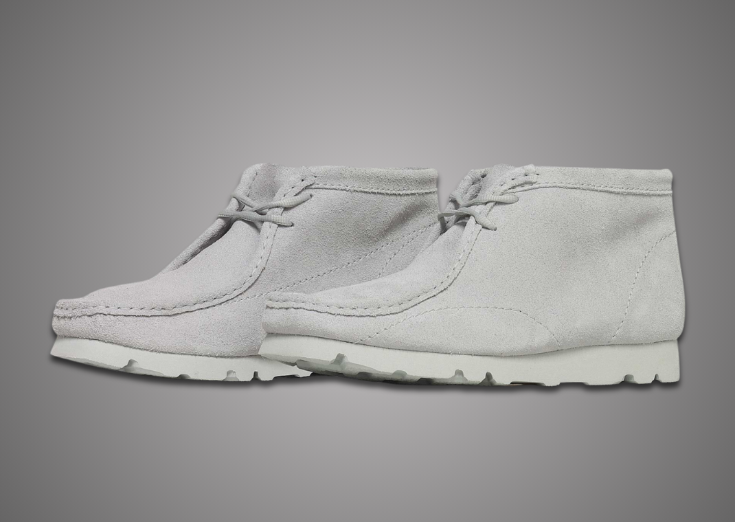 Post Archive Faction x Clarks Originals Wallabee Boot Grey - Angle