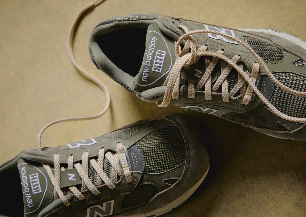 Kith x New Balance 991v1 Made in UK Vetiver Detail