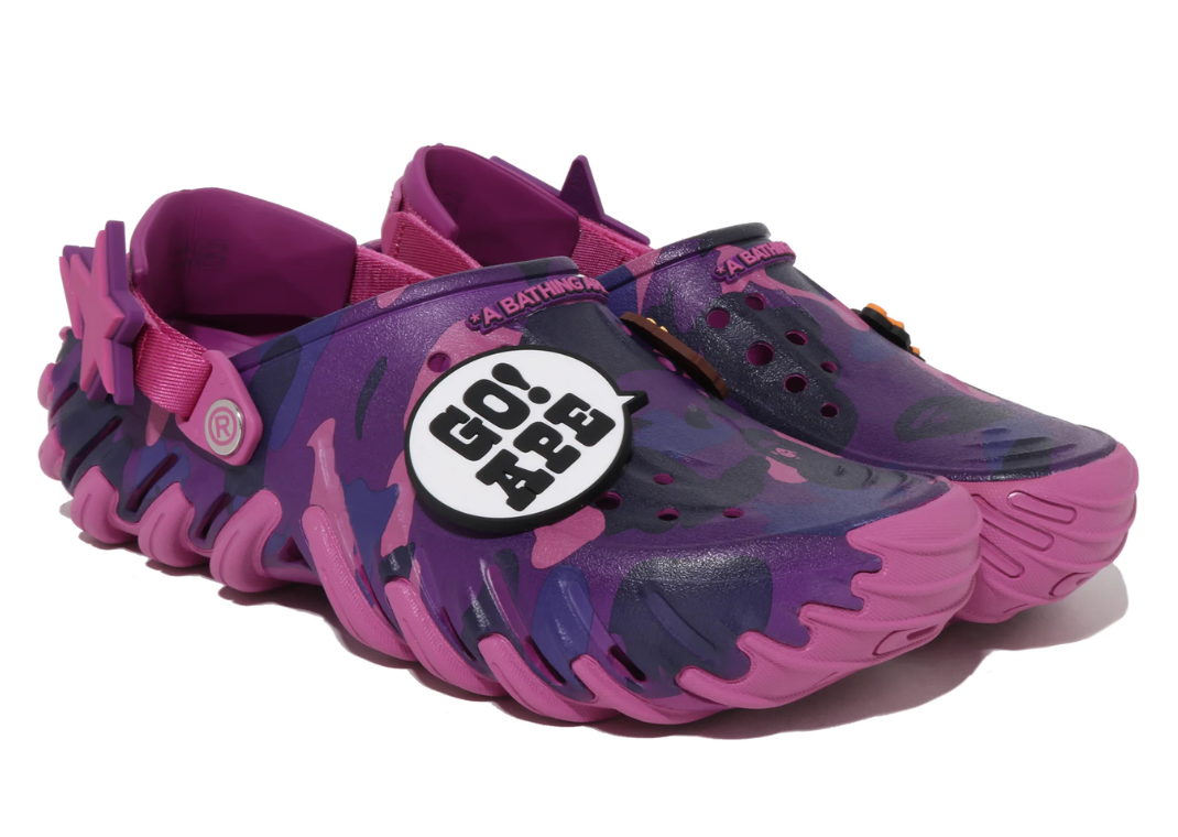 BAPE x Crocs Echo RO Clog Purple
