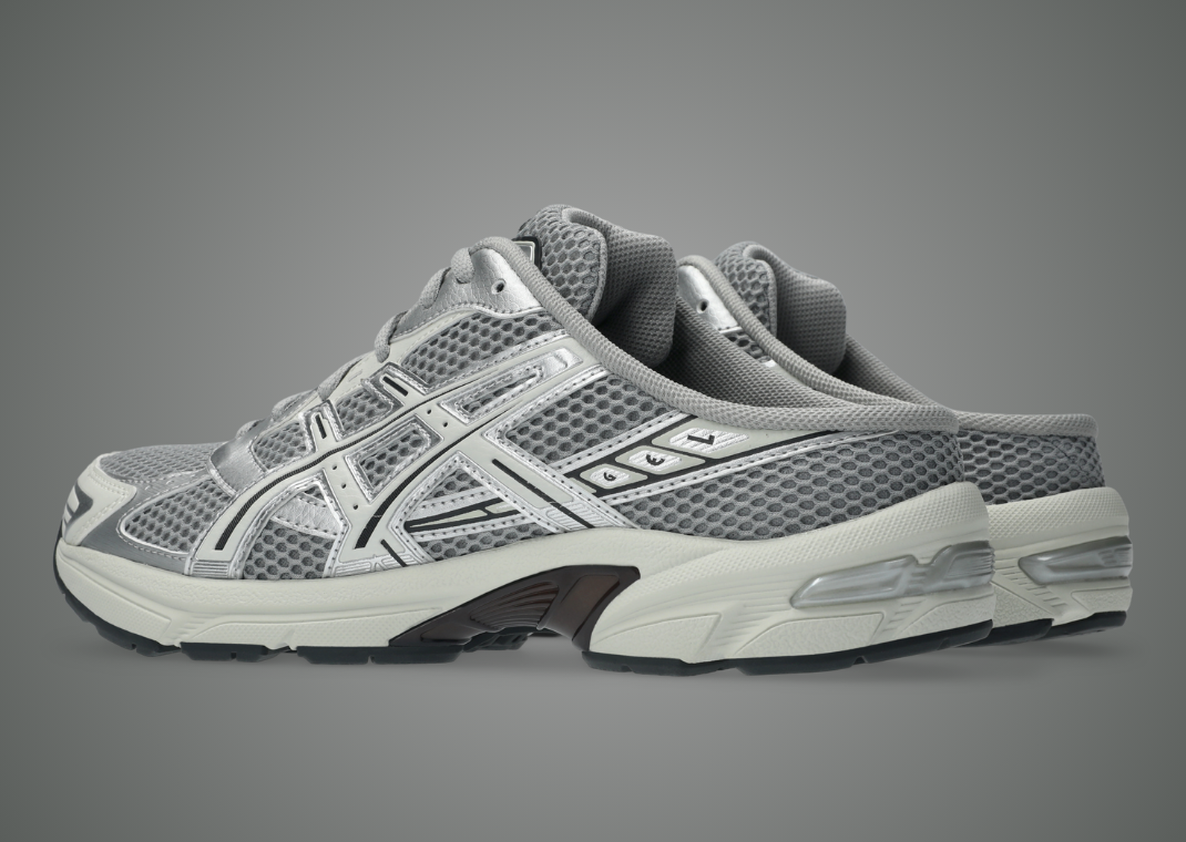 Asics Gel-1130 Mule Silver - Back Angle
