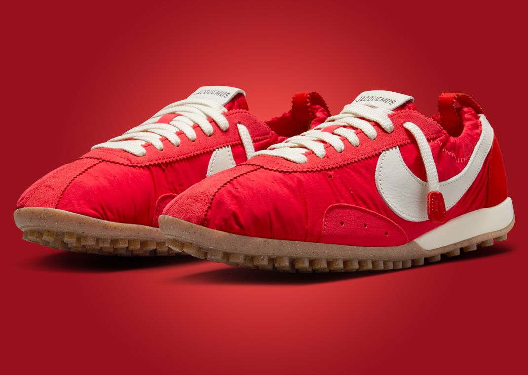 Jacquemus x Nike Moon Shoe SP University Red Angle