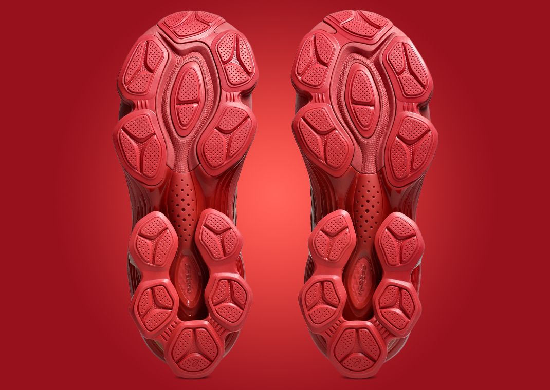 Kiko Kostadinov x Asics US6-S Gel-Kinetic Fluent Cayenne Outsole