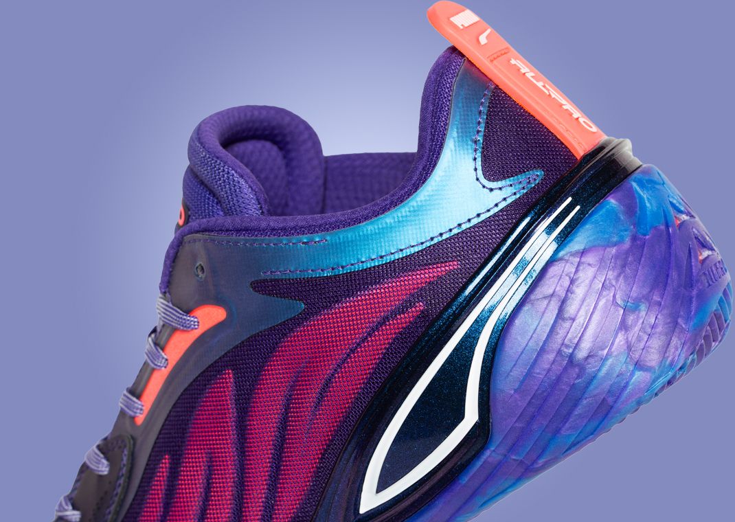 Puma All-Pro Nitro Elite Team Violet Heel Detail
