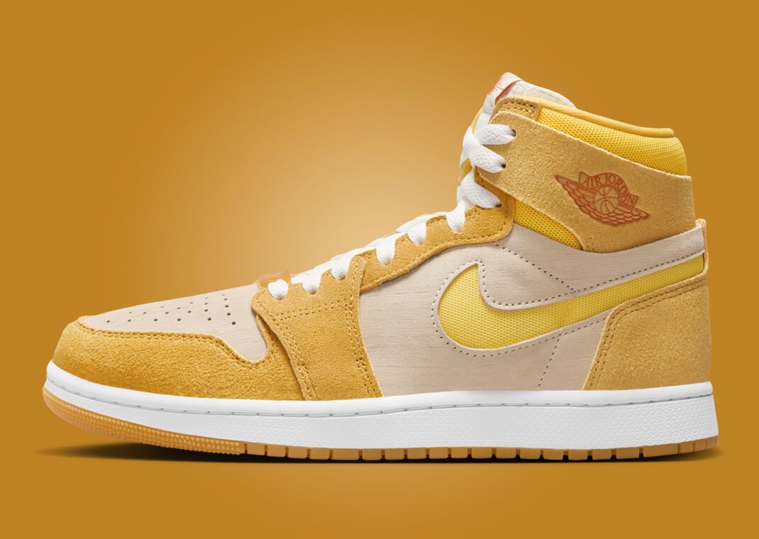 Air Jordan 1 High Zoom CMFT 2 Yellow Ochre (W) Lateral