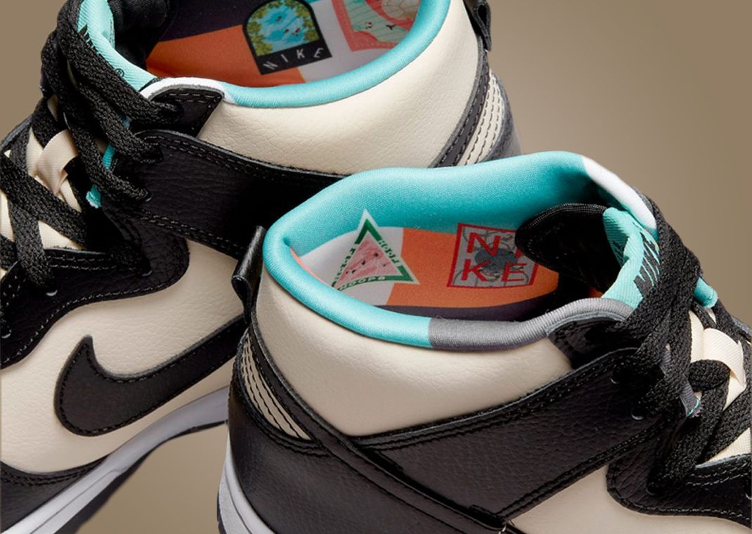 スニーカー Nike Dunk High EMB Beige Black Washed Teal Nike Dunk High EMB Beige Black Washed Teal | Hype Clothinga