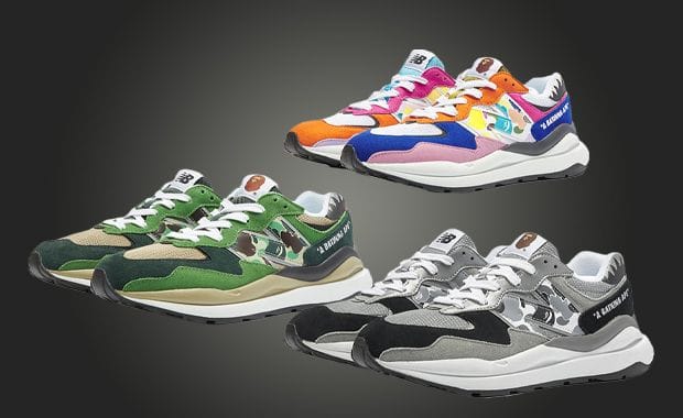 BAPE Brings Its ABC Camo To Three New Balance 57/40 Colorways