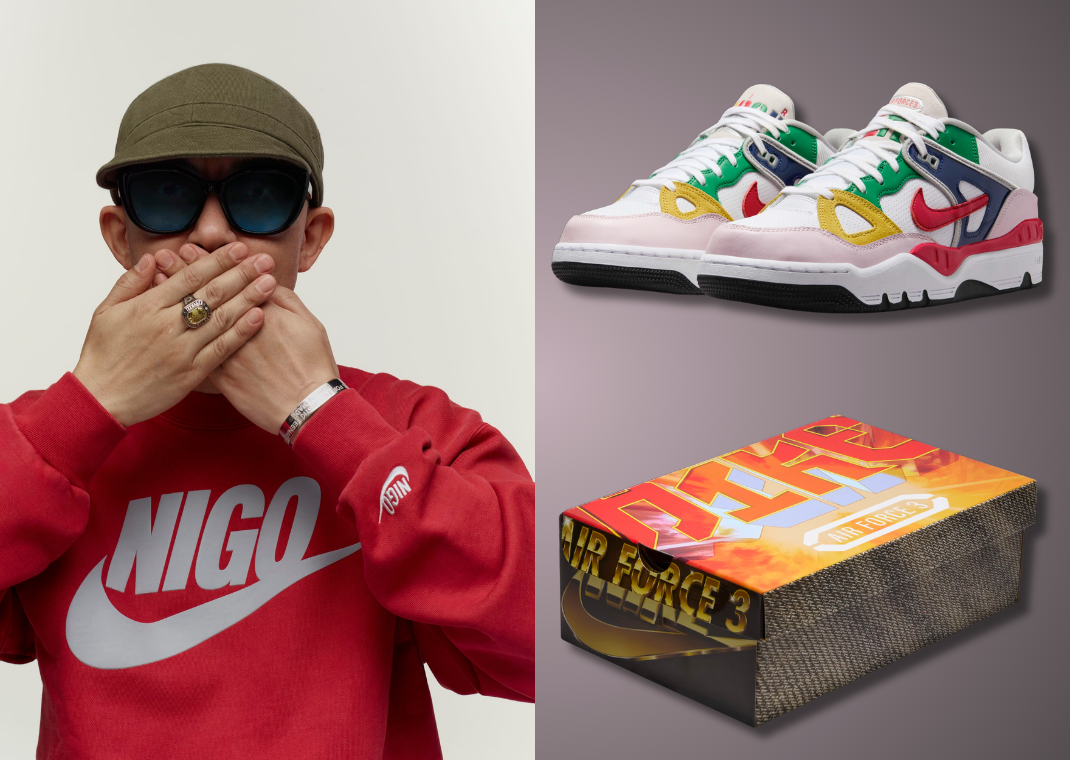 Nigo x Nike Air Force 3 White Multi-Color