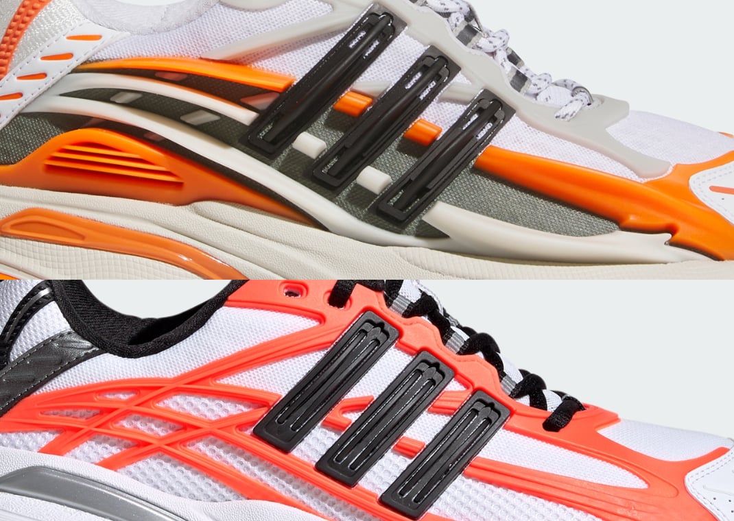 adidas Jellyfish overlays (top) vs. adidas Squid overlays (bottom)