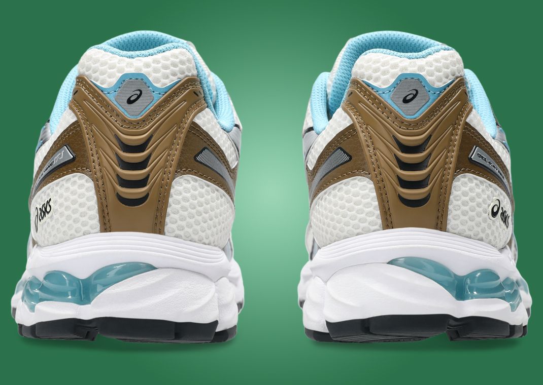 Asics Gel-Kayano 12.1 Brown Blue Heel