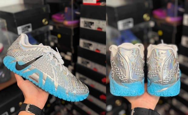 The Third Jurassic Park x Nike Ja 3 Colorway is Caged in Shiny Silver