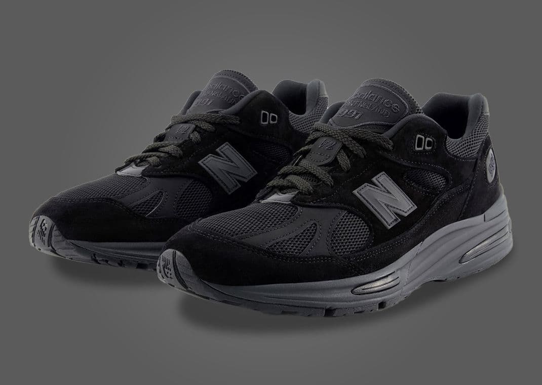 The New Balance 991v2 Made in UK Triple Black Releases in 2025