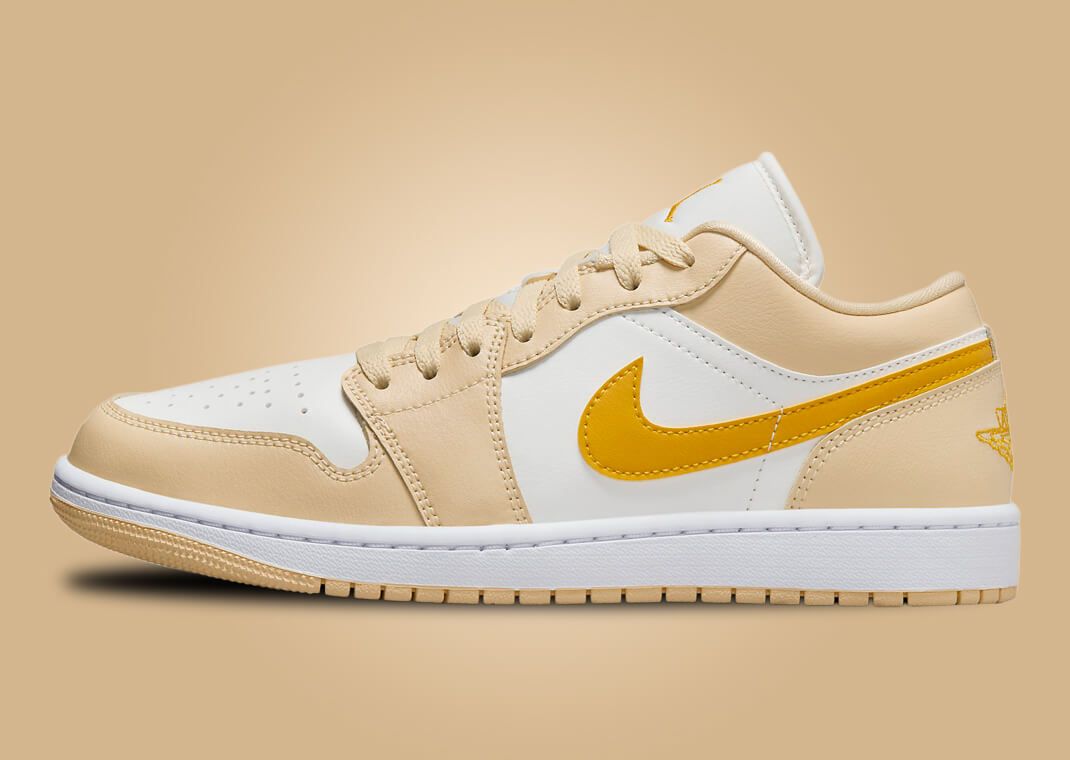 Air Jordan 1 Low Pale Vanilla Yellow Ochre (W) Lateral