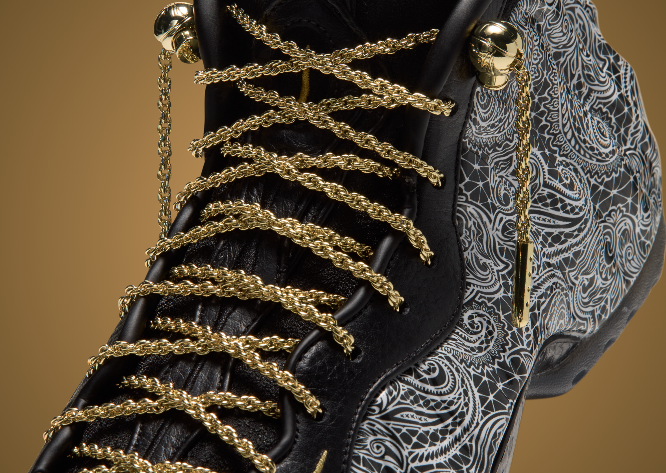 Victor Solomon x Nike Air Foamposite One Black - Detail