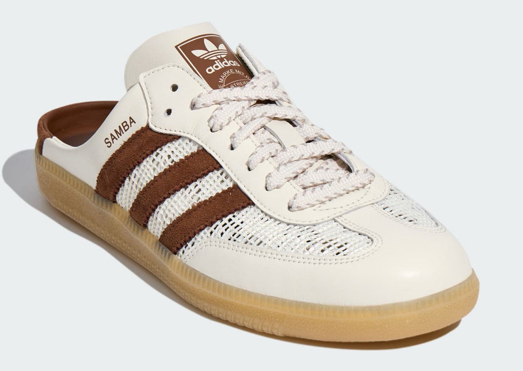adidas Samba Mule Off White Preloved Brown - Angle
