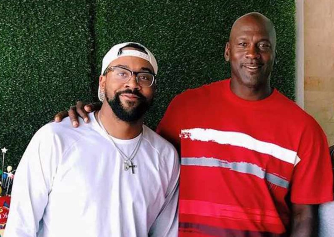 Marcus Jordan with his father Michael