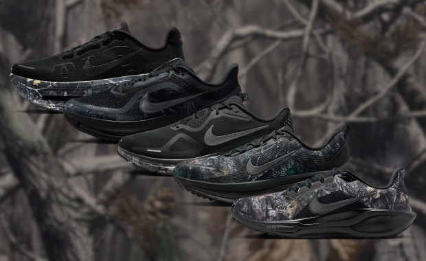 Nike Hides Running Shoe Pack Under Blacked Out Realtree Camo Print
