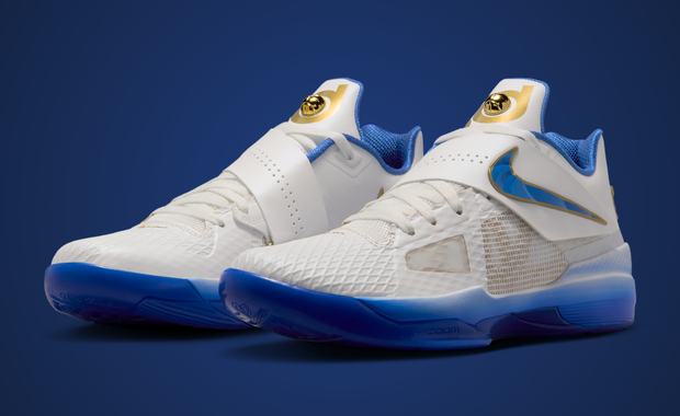 【希少・コレクター向け】ナイキ　KD4 White Blue OKC カラー NIKE ZOOM KD IV 4 OKC HOME WHITE PHOTO BLUE 473679-100 nerf