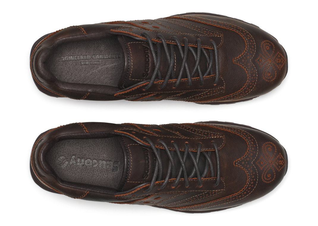 Engineered Garments x Saucony Shadow Original Brown - Top