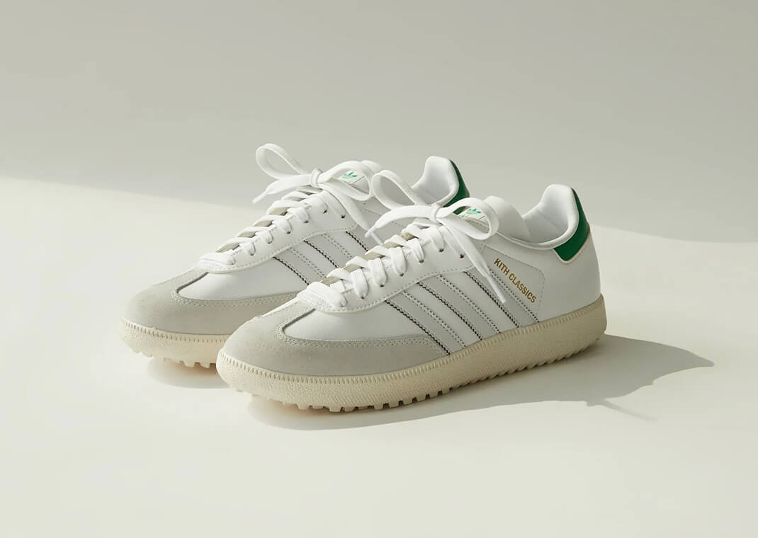 adidas x KITH ☆ SAMBA GOLF White×Green Size 11 - adidas Kith x Samba Spikeless Golf White Green for
