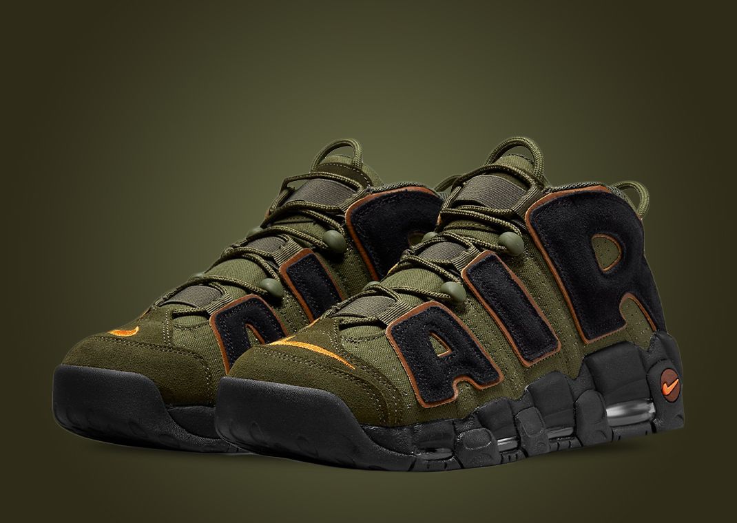 Nike Air More Uptempo Cargo Khaki Alpha Orange