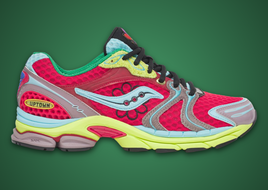 Jae Tips x Saucony ProGrid Triumph 4 Flowers Grow Uptown Poison Ivy Lateral