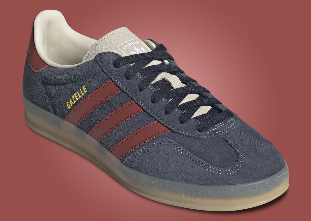 adidas Gazelle Indoor Legend Ink Preloved Ruby Angle