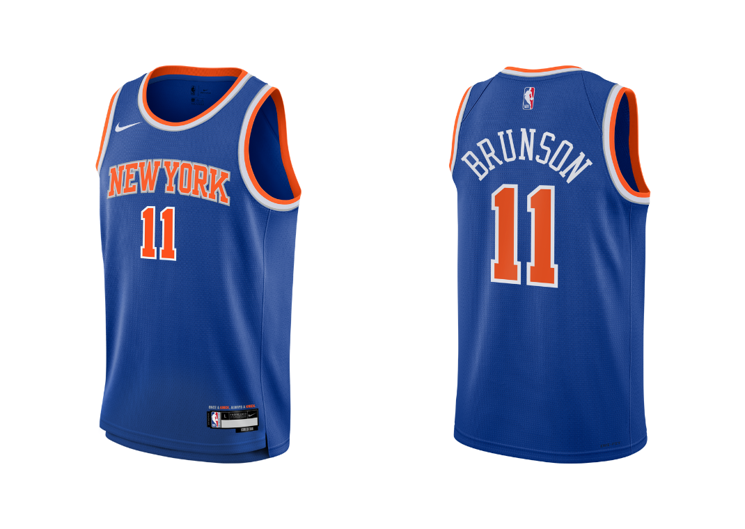 Jalen Brunson New York Knicks 2024/25 Icon Edition Big Kids' Nike NBA Swingman Jersey