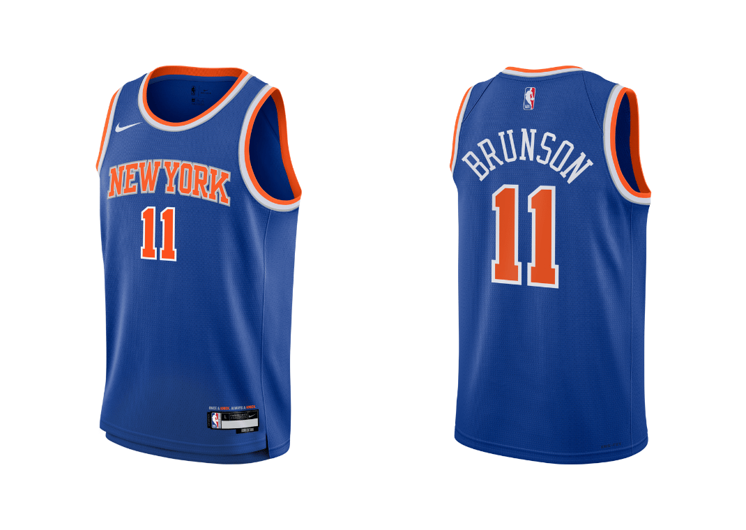 Jalen Brunson New York Knicks 2024/25 Icon Edition Big Kids' Nike NBA Swingman Jersey