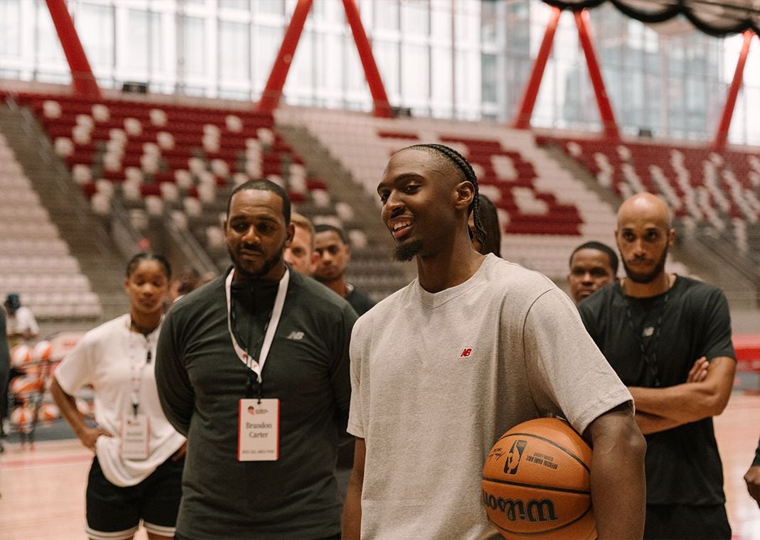 Tyrese Maxey at the New Balance Beantown Elite Experience