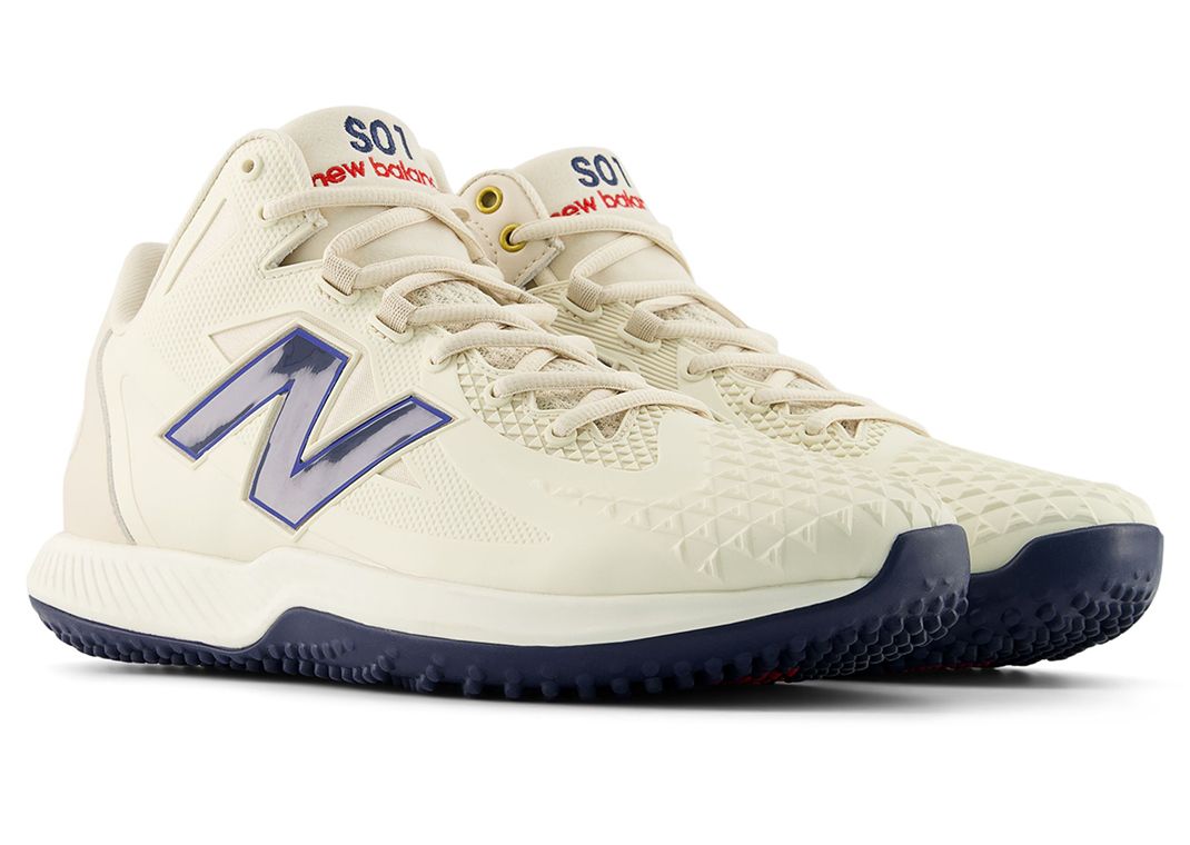 New Balance FuelCell Ohtani 1 Trainer White Navy Angle