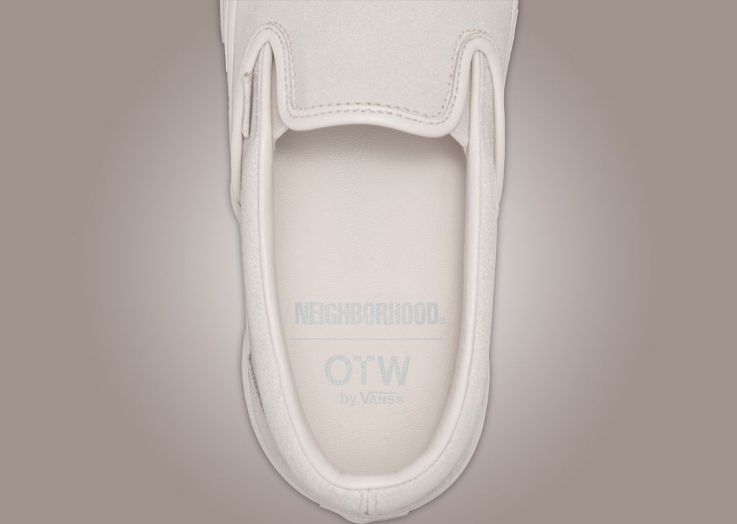 NEIGHBORHOOD x Vans OTW Classic Slip-On 98 White Insole