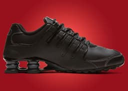 Nike Shox NZ Black Varsity Red - Medial
