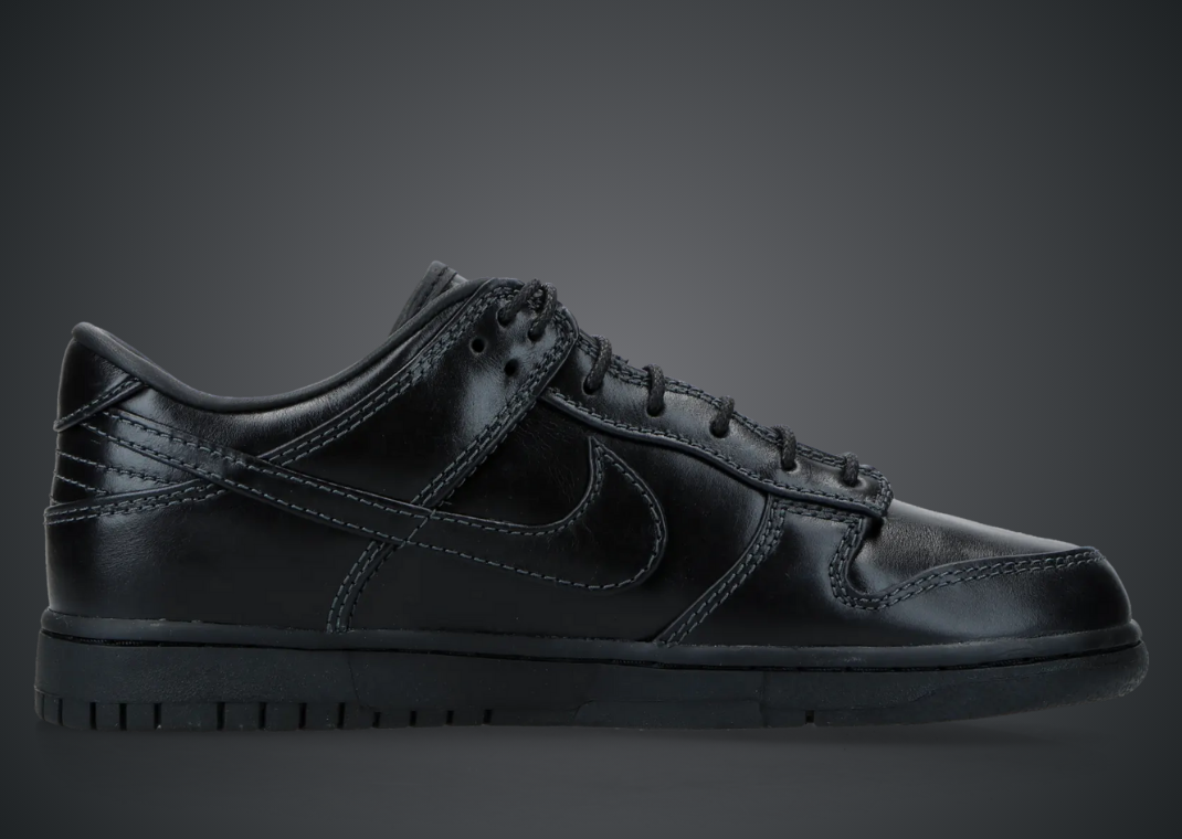 Nike Dunk Low Dress Shoe Black - Medial