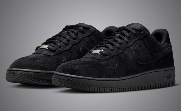 The Nike SB Air Force 1 Rollout Continues with a Triple Black Suede Pair