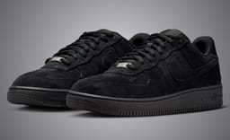 The Nike SB Air Force 1 Rollout Continues with a Triple Black Suede Pair