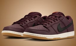 Nike SB’s latest Skate Shop Exclusive Dunk Low is covered in Burgundy Leather 