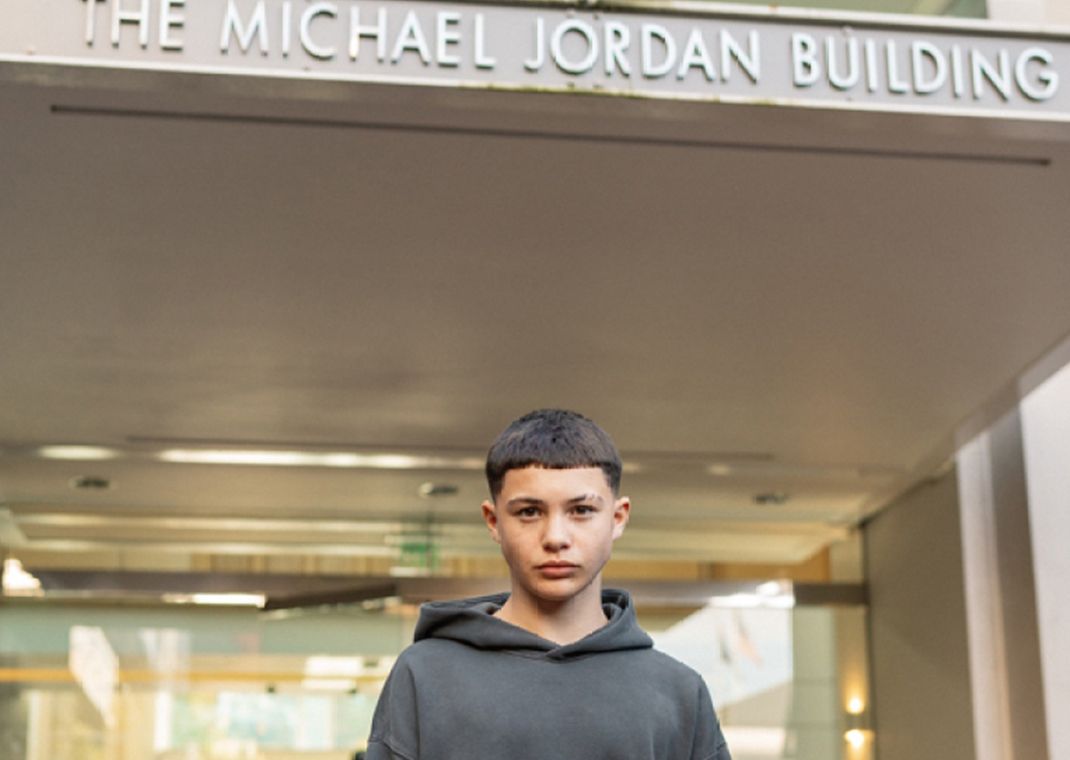Javon Walton Outside Of Jordan Brand HQ
