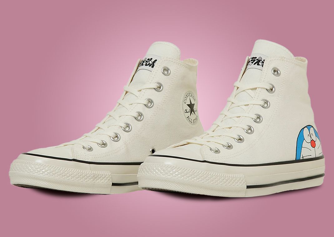 Doraemon x Converse All-Star Aged FP Hi Off-White Angle