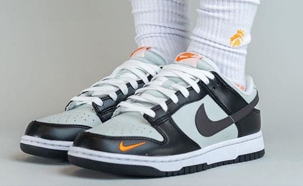 On-Foot Look At The Nike Dunk Low Mini Swoosh Orange Panda