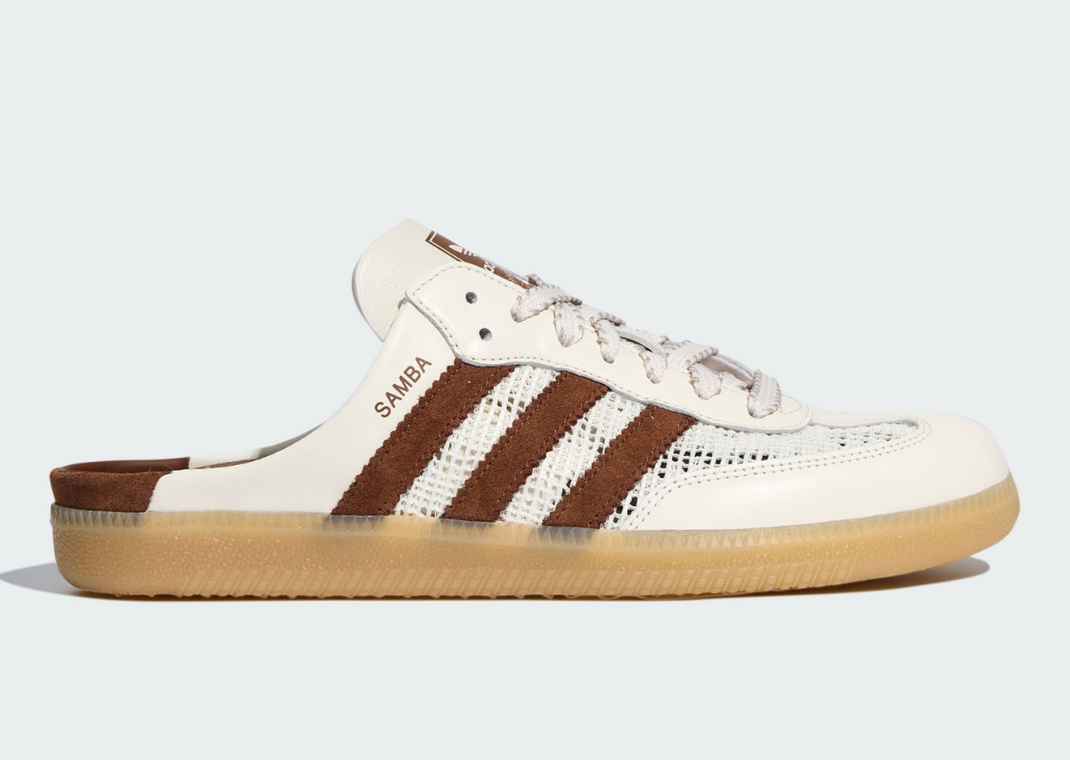 adidas Samba Mule Off White Preloved Brown - Lateral