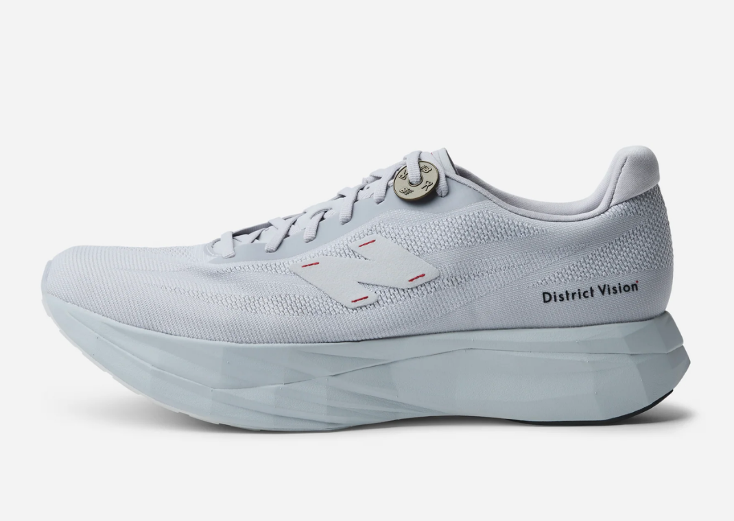 District Vision x New Balance FuelCell SC Elite v5 Pearl Grey - Lateral