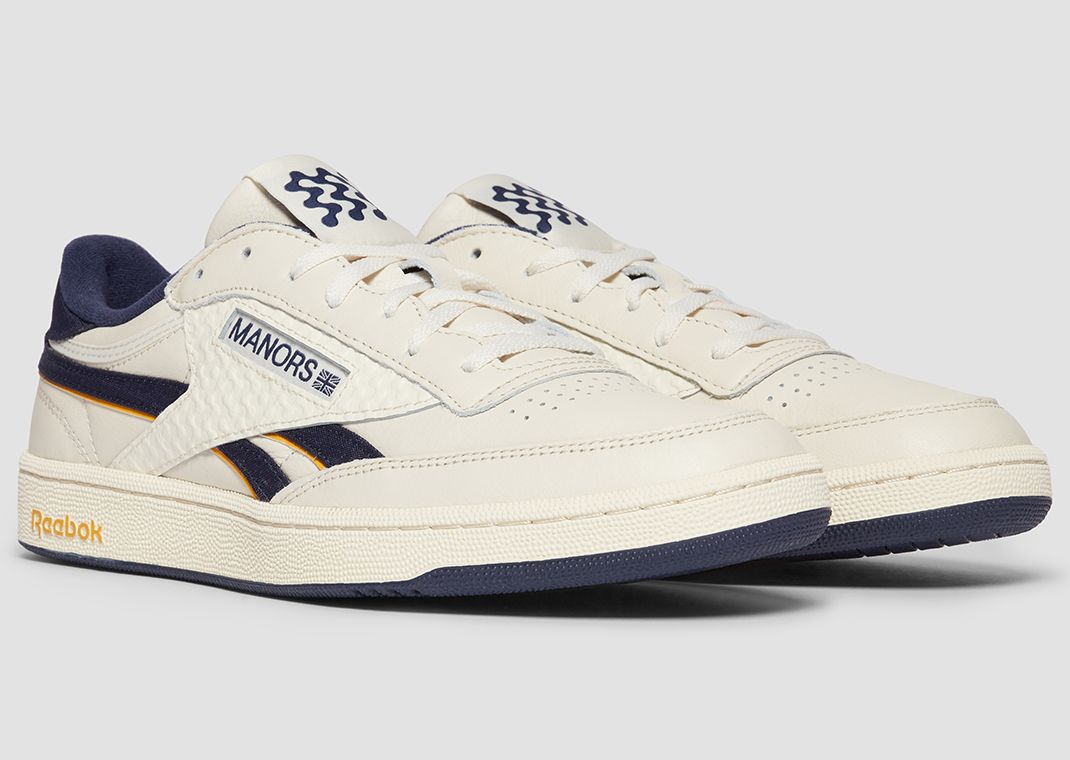 MANORS x Reebok Club C Revenge Vintage Navy Angle