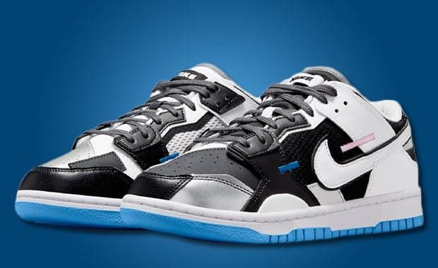 An Asymmetric Color Scheme Dresses This Nike Dunk Low Scrap