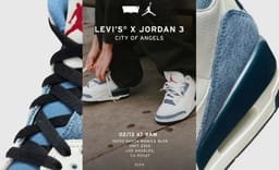 FCFS Levi's x Air Jordan 3 City of Angels Drop at the Levi's Store in LA This Morning