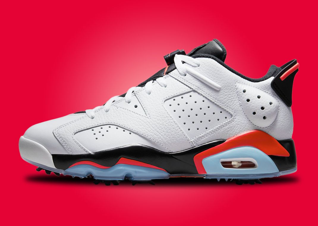 This Air Jordan 6 Low Golf Comes In A Classic White Black Infrared