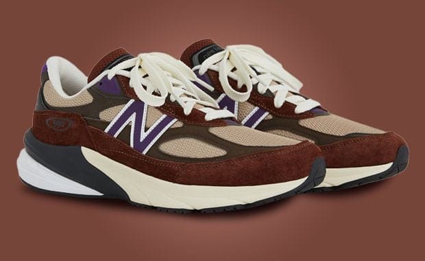 The New Balance 990v6 Made in USA Rich Oak Cosmic Grape Releases September 2024