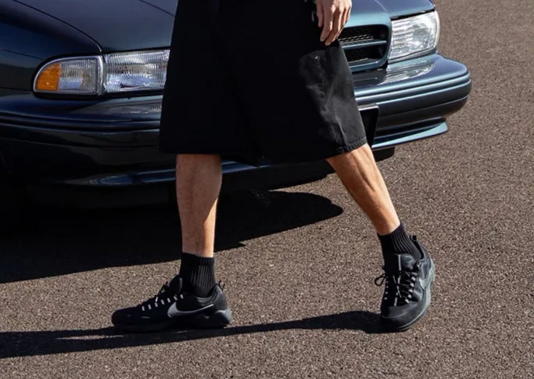 Devin Booker in the fragment design x Nike Air Zoom Spiridon (F&F)