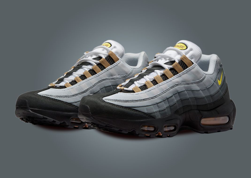 Nike Air Max 95 White Yellow Strike Emerald Gold