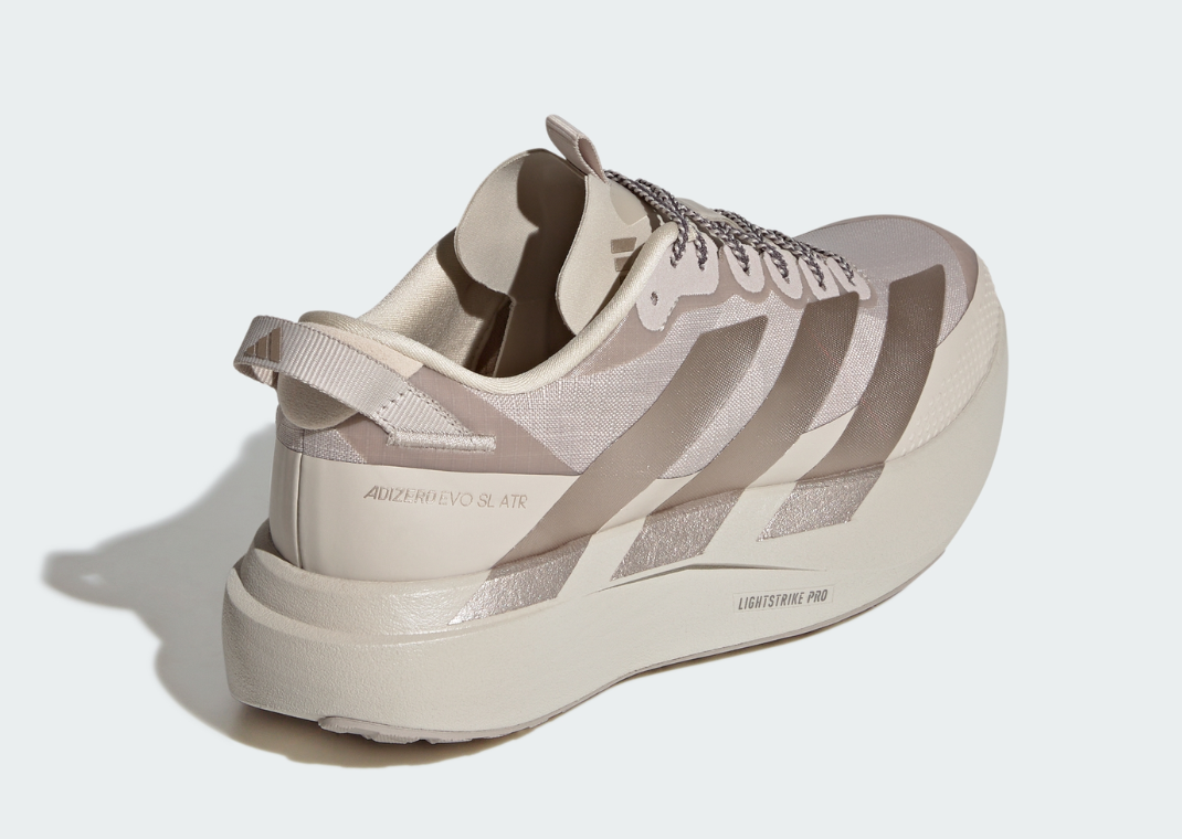 adidas Adizero Evo SL ATR Beige - Heel Angle