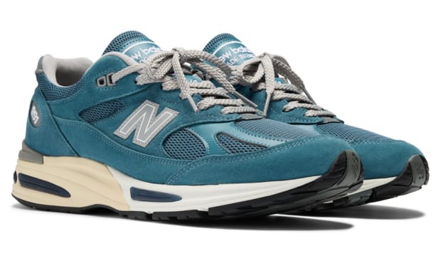 Get Up Close With the New Balance 991v2 Made in UK Tapestry Silver